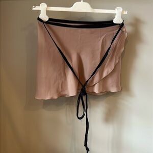 Jule dancewear wrap skirt nude